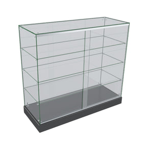 Glass Display Cabinet for Mobile and Retail Shop - Black (120 cm) image 0