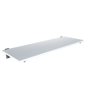 Slatwall White Wood Shelf with Brackets (900x300) image 0