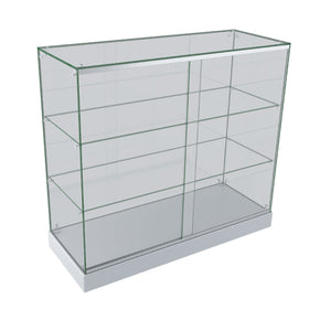 Glass Display Cabinet for Mobile and Retail Shop - White (100 cm) image 0
