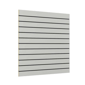 White Half Size Slatwall Panel image 0
