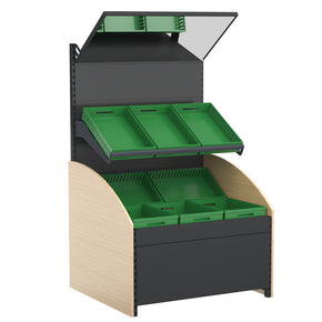 Fruit and Vegetable Display Unit with Mirror (Only Unit) image 0