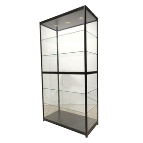 Glass Tower Showcase Display Cabinet - Black (1950x1000x400) image 0